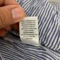 Treasure & Bond Boyfriend Striped Button-Down Shirt L Cotton Blend Blue White