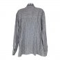 Treasure & Bond Boyfriend Striped Button-Down Shirt L Cotton Blend Blue White
