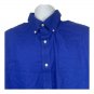 Lands End Outfitters Mens Blue Button-Down Shirt 17x33 Cotton Blend