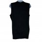 Cabi Argyle Print Black Wool Sleeveless Sweater Vest Size Small 100% Lambswool