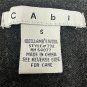 Cabi Argyle Print Black Wool Sleeveless Sweater Vest Size Small 100% Lambswool