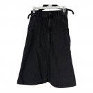 Madewell Womens Black Denim Midi Skirt Size 24