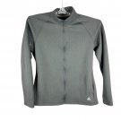 Adidas XL Golf Jacket Full-Zip Herringbone 100% Polyester Gray Long Sleeve