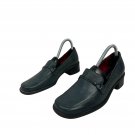 Naturalizer Womens Leather Loafers Black Size 7.5M Slip-On Comfort Shoes