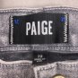 Paige Lennox Mens Gray Slim Fit Jeans Size 32 Acid Wash Made In USA Cotton Blend