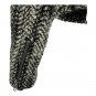 Cabi Black & White Herringbone Tweed Cropped Jacket Size 4 With Zipper Detail