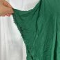 Green Frayed Hem V-Neck Poncho Style Top Size Large By Remixmess 100% Rayon