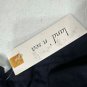 Land N Sea Womens Wide-Leg Navy Pants M Washable Linen Blend Spring Casual