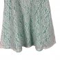 Cherokee Girls' Mint Green & White Lace Dress Size M Sleeveless Back Zipper