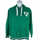 Ireland Womens Classics Green Pullover Hoodie Shamrock Logo Small