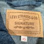 Levi Strauss Signature Womens Easy Trucker Jacket XS Blue Denim Relaxed Fit