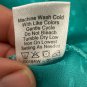 Women's Teal Polka Dot V-Neck Blouse Size 1X