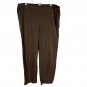Eileen Fisher Brown Pull-On Straight Leg Pants Womens Size M