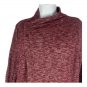 G.H. Bass & Co. Burgundy Heather Open Front Cardigan Large