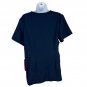 Koi Lite Womens Navy Blue Slim Fit Scrub Top Size M Performance Stretch Durable