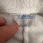LA Blues Womens White Drawstring Lounge Capris Size Large Lightweight Stretch