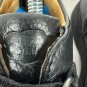 Comfort Centre William Black Leather Hook & Loop Strap Shoes 7W
