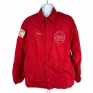 Vintage King Louie Marching 100 Alton Senior High Jacket Red Medium Sax Line USA