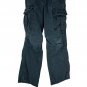 Cherokee Cargo Pants Boys Size 7 Black Cotton Utility Pockets Adjustable Waist
