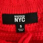 Madden NYC Red Lace Up Crochet Dress Adjustable Back Tie Up Front Size S