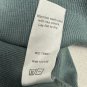Michael Stars Womens Ribbed Long Sleeve Tie Cuff Top M Teal USA