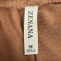 Zenana Womens Jogger Pants Size M Brown Elastic Waist Drawstring Tapered Leg