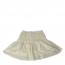 Zara Womens White Smocked Waist Cotton & Viscose Skirt Size Medium Zara Womens White Smocked Waist Cotton & Viscose Skirt Size Medium