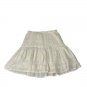 Zara Womens White Smocked Waist Cotton & Viscose Skirt Size Medium