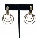 Vintage Gold & Silver Triple Hoop Clip-On Earrings Vintage Gold & Silver Triple Hoop Clip-On Earrings