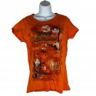 Way To Celebrate! Womens Halloween T-Shirt L/G 12-14 100% Cotton Orange Way To Celebrate! Womens Halloween T-Shirt L/G 12-14 100% Cotton Orange