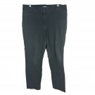 Loft Outlet Womens Curvy Skinny Ankle Pants Size 12 Black Classic Style