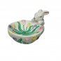 Hand-Painted Ceramic Bunny Candy Dish With Floral Design