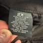 American Bazi Womens Low Rise Skinny Distressed Jeans 2X Plus Size Black Denim