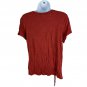 No Boundaries Womens XL Rust Adjustable Side Ruched Scoop Neck T-Shirt