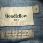 Goodfellow & Co Mens Denim Button-Down Shirt Size S Lightweight Long Sleeve Blue