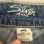 Silver Jeans Suki Short Denim Womens W26 Mid-Rise Casual Blue Jean Shorts