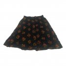 Why Not? Clothing Co. A-Line Floral Skirt Womens Large Black Red Button-Front Bo Why Not? Clothing Co. A-Line Floral Skirt Womens Large Black Red Button-Front Bo