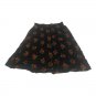 Why Not? Clothing Co. A-Line Floral Skirt Womens Large Black Red Button-Front Bo
