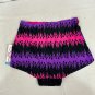 Cheek Boss High-Waisted Briefs Flame Print Soft Stretchy Small Black Pink Purple