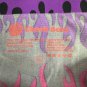 Cheek Boss High-Waisted Briefs Flame Print Soft Stretchy Small Black Pink Purple
