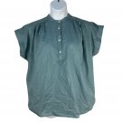 Universal Thread Women’s Blue Blouse L Button Front Lightweight Relaxed Fit Universal Thread Women’s Blue Blouse L Button Front Lightweight Relaxed Fit