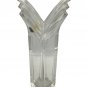Mikasa Germany Clear Crystal Vase Geometric Design Collectible 11" Tall Classic