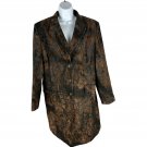 Vibrant Ulla Popken Womens Brown & Black Long Blazer Jacket Relaxed Fit Size 18 Vibrant Ulla Popken Womens Brown & Black Long Blazer Jacket Relaxed Fit Size 18