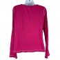 Victorias Secret Womens Long Sleeve Pink Henley Top Size Large Casual Wear