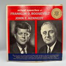 Actual Speeches Of Franklin D. Roosevelt & John F. Kennedy LP Record 33 RPM