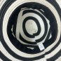 Black & White Striped Wide Brim Floppy Hat For Women - Stylish Sun Protection