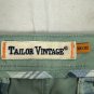 Tailor Vintage Mens Slim Fit Chino Pants 38x30 Stretch Fabric Light Green