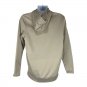 Under Armour ColdGear Mens Hoodie Small Loose Fit Tan & Orange Logo Lightweight