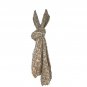 Brown Beige Textured Yarn Knit Extra Long Scarf Wrap Warm Cozy Versatile Women