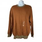 Club Room Mens XL Orange Sweater 100% Cotton Herringbone Knit Pullover Casual Club Room Mens XL Orange Sweater 100% Cotton Herringbone Knit Pullover Casual